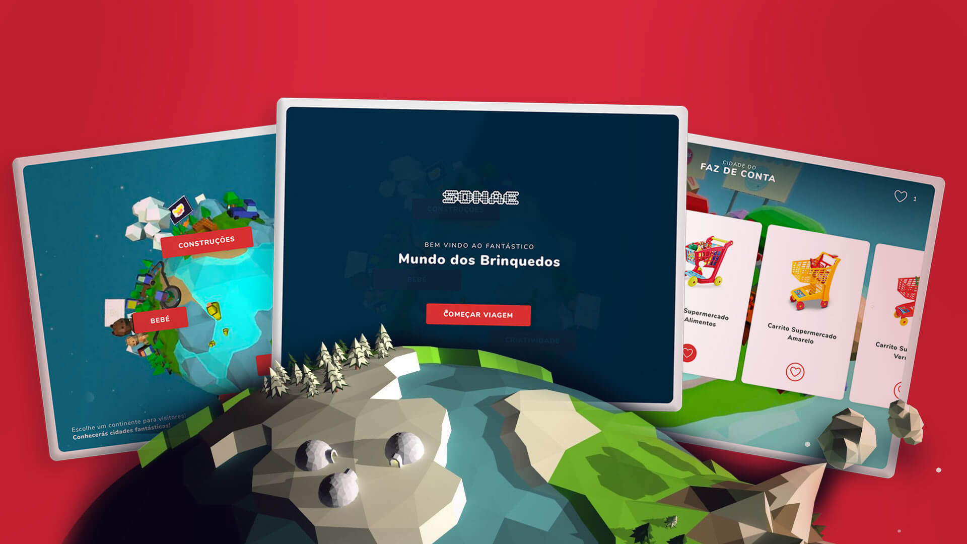 load web mockup of sonae virtual reality store of the future