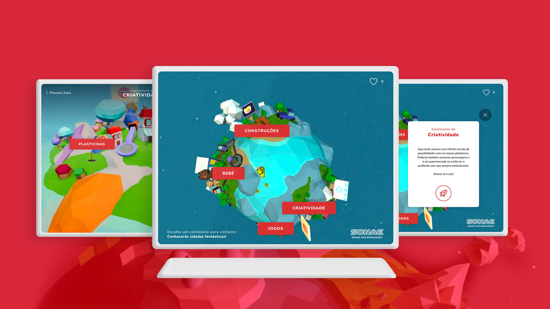 load web mockup of sonae virtual reality store of the future