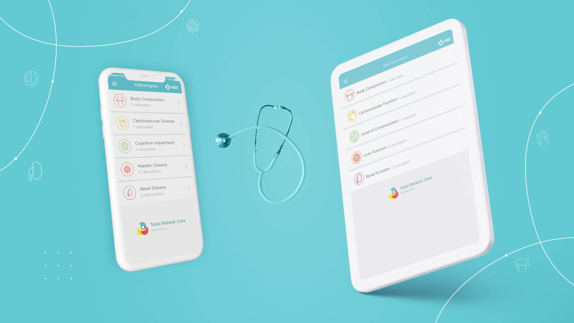 MSD Total Patient Care App mobile mockup