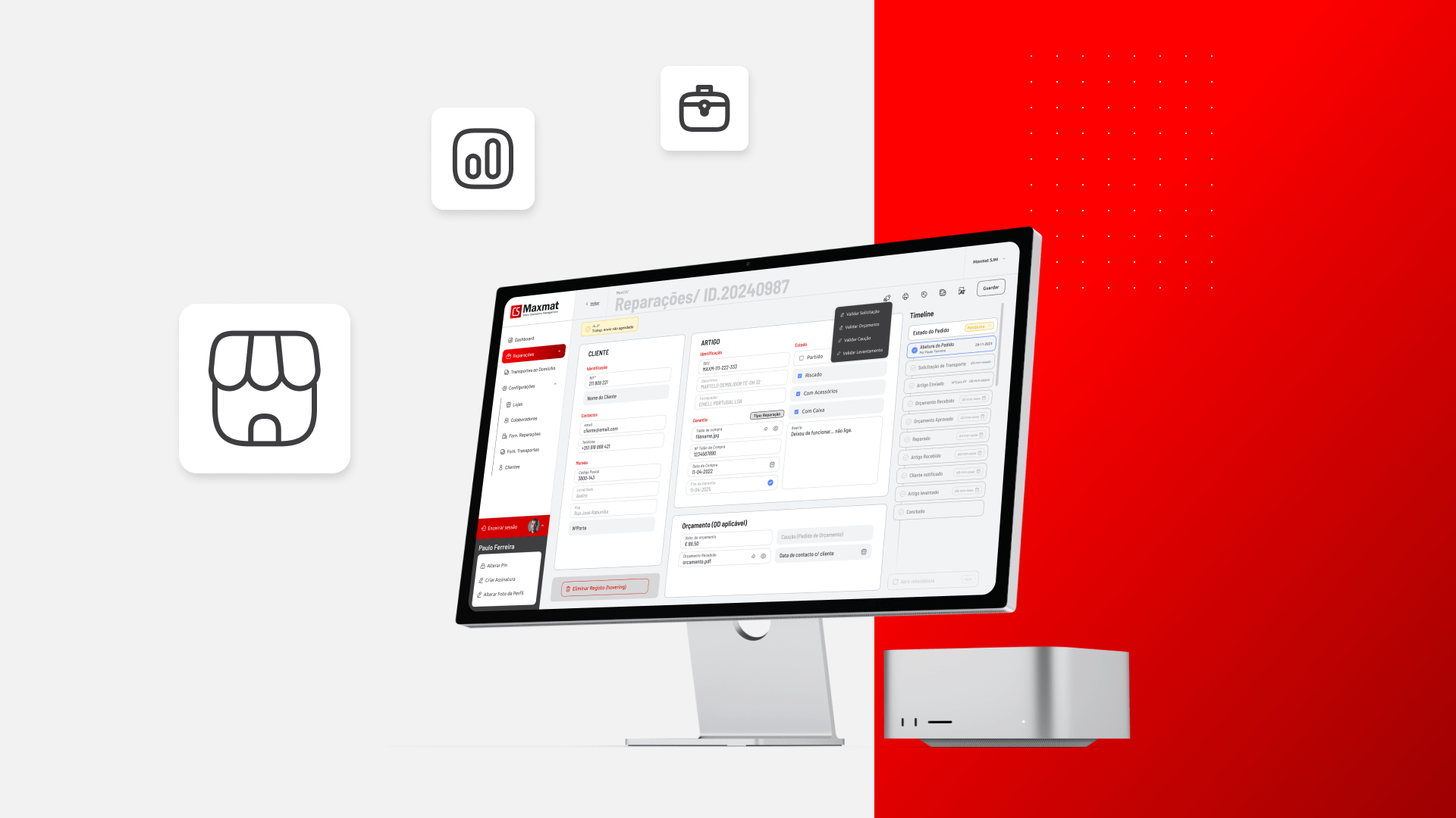 Maxmat redesign business applications